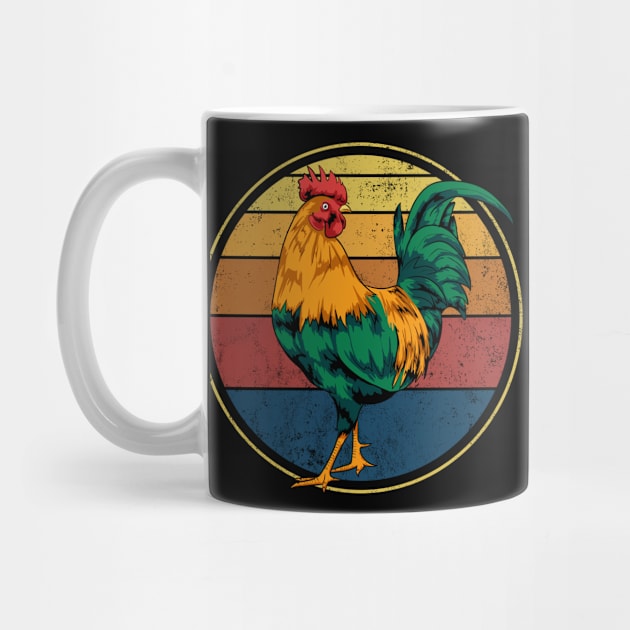 Rooster Retro Vintage by KAWAIITEE